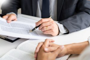 Divorce Lawyer Reviewing Litigation Process